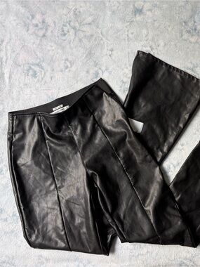 Abercrombie & Fitch Black Vegan Leather Skirt